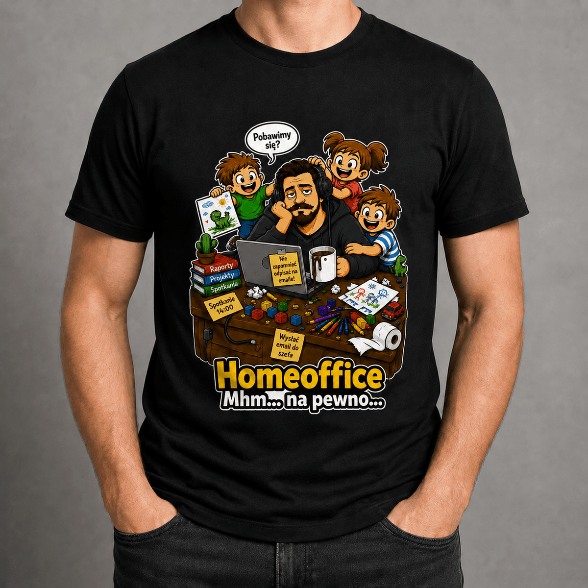 Koszulka Tata na homeoffice